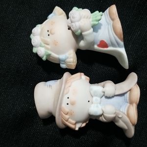 Vintage 1980s Bumpkins Bride and Groom Figurines
